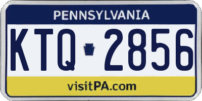 PA license plate KTQ2856