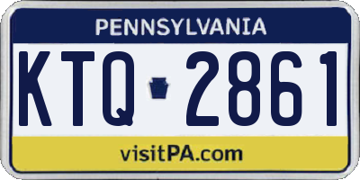 PA license plate KTQ2861