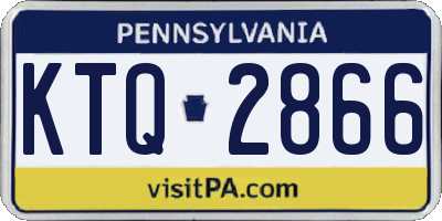 PA license plate KTQ2866
