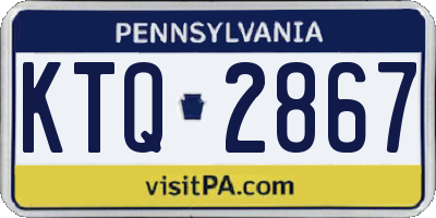 PA license plate KTQ2867