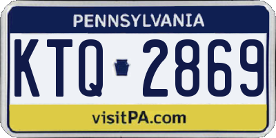 PA license plate KTQ2869