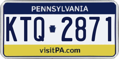 PA license plate KTQ2871