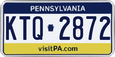 PA license plate KTQ2872