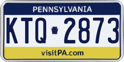 PA license plate KTQ2873