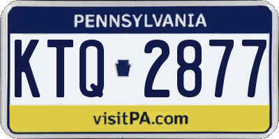 PA license plate KTQ2877