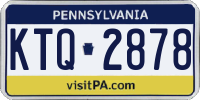 PA license plate KTQ2878