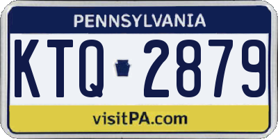 PA license plate KTQ2879