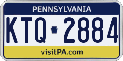 PA license plate KTQ2884