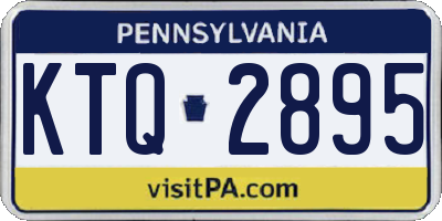 PA license plate KTQ2895