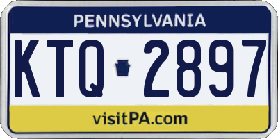 PA license plate KTQ2897
