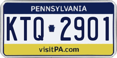 PA license plate KTQ2901