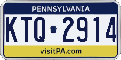 PA license plate KTQ2914