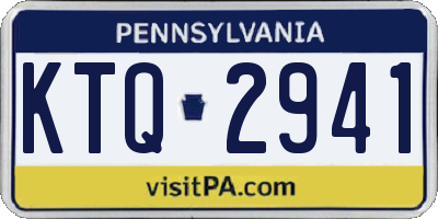 PA license plate KTQ2941
