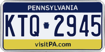 PA license plate KTQ2945