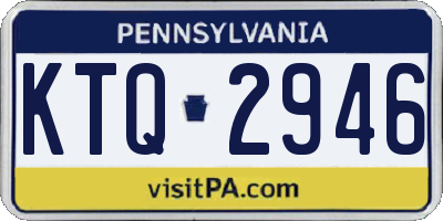 PA license plate KTQ2946