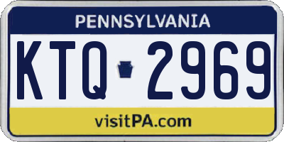 PA license plate KTQ2969