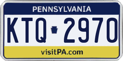 PA license plate KTQ2970