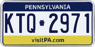 PA license plate KTQ2971