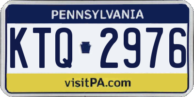 PA license plate KTQ2976