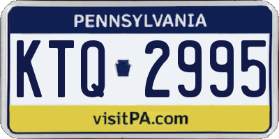 PA license plate KTQ2995