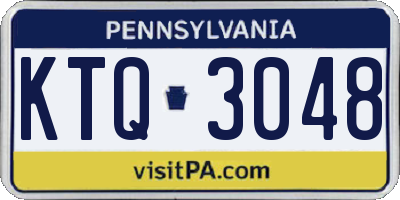 PA license plate KTQ3048