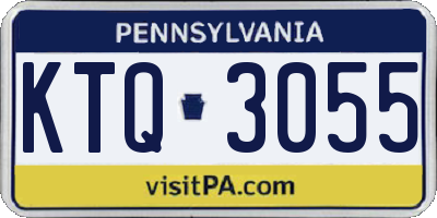 PA license plate KTQ3055