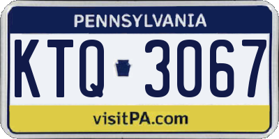 PA license plate KTQ3067