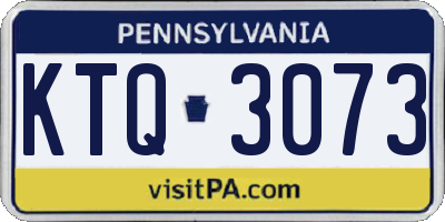 PA license plate KTQ3073