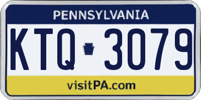 PA license plate KTQ3079