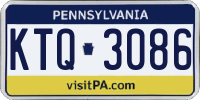 PA license plate KTQ3086