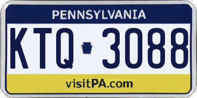 PA license plate KTQ3088