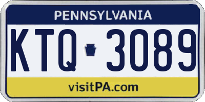 PA license plate KTQ3089