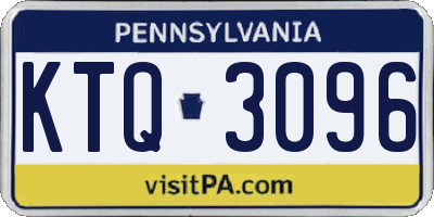 PA license plate KTQ3096