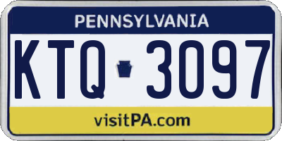 PA license plate KTQ3097