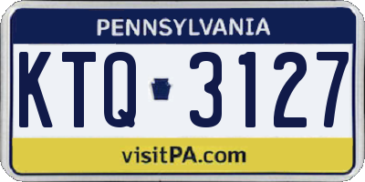 PA license plate KTQ3127