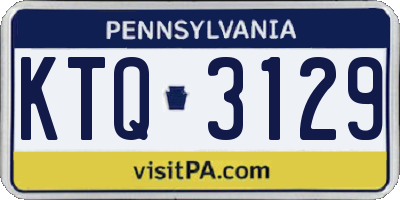 PA license plate KTQ3129