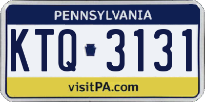 PA license plate KTQ3131