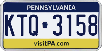 PA license plate KTQ3158