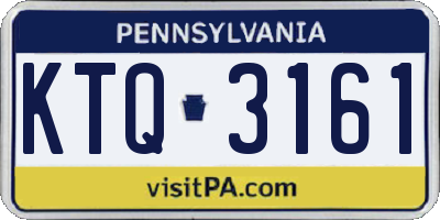 PA license plate KTQ3161