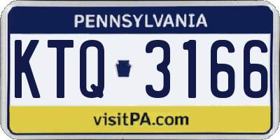 PA license plate KTQ3166