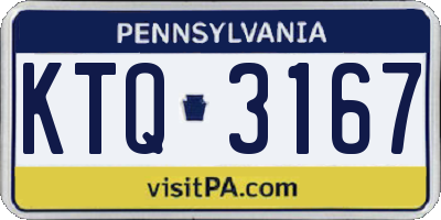 PA license plate KTQ3167