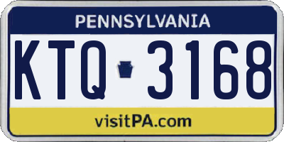 PA license plate KTQ3168