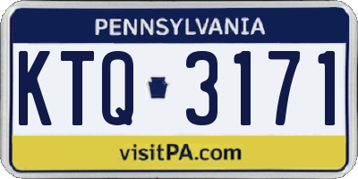 PA license plate KTQ3171