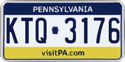 PA license plate KTQ3176