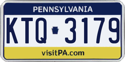 PA license plate KTQ3179