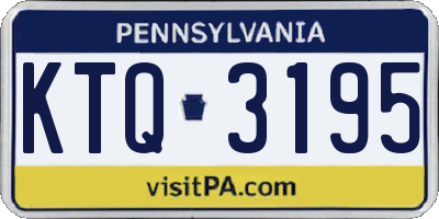 PA license plate KTQ3195