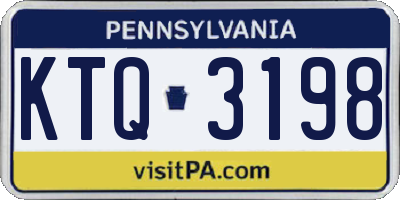 PA license plate KTQ3198