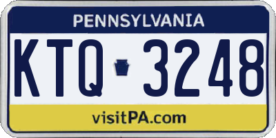 PA license plate KTQ3248