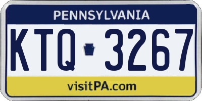 PA license plate KTQ3267