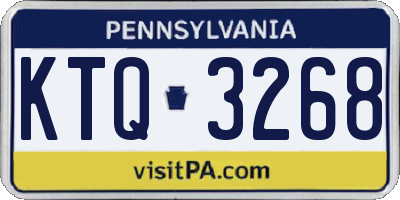 PA license plate KTQ3268